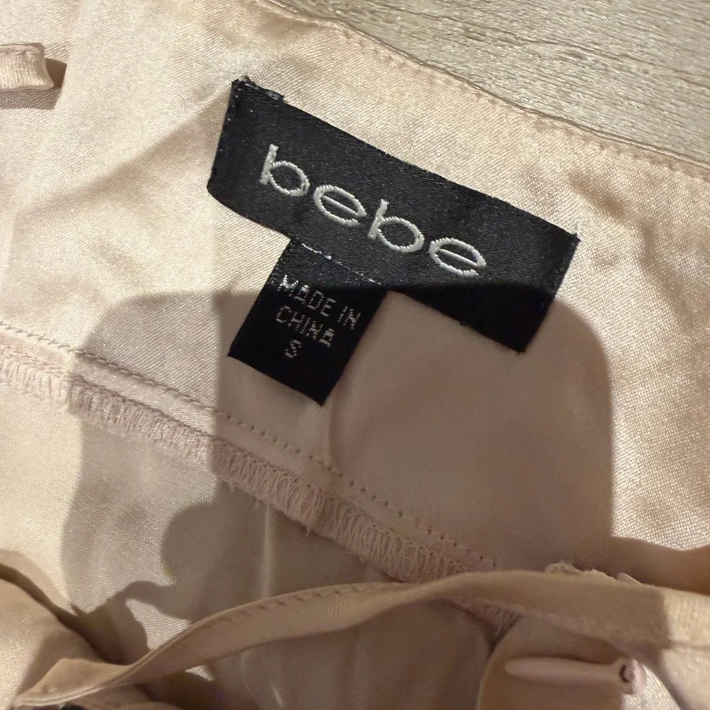 Bebe Black and Cream Sequin Camisole women’s size small - Picture 3 of 4